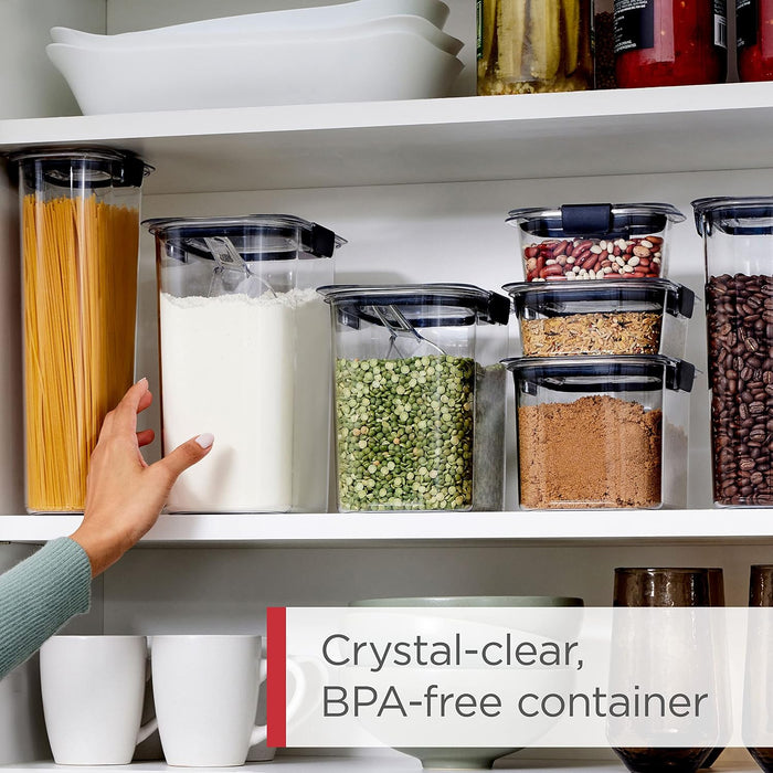 Brilliance BPA-Free Food Storage Containers with Lids Airtight Kitchen and Pantry Organization Set Includes 3 Containers
