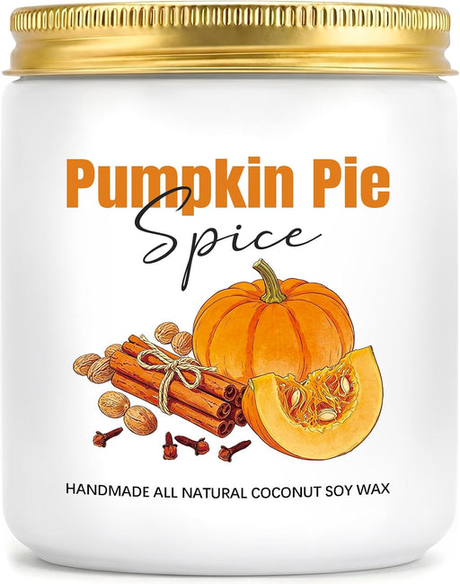 Fall Candles, Pumpkin Cinnamon Spice Candles, Fall Scented Candle Decorations for Home Gifts for Women Pumpkin Pie Spice