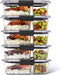 Brilliance BPA-Free Food Storage Container Set with Airtight Lids, 5-Pack (3.2 Cup) - Perfect for Lunch, Meal Prep, and Leftovers