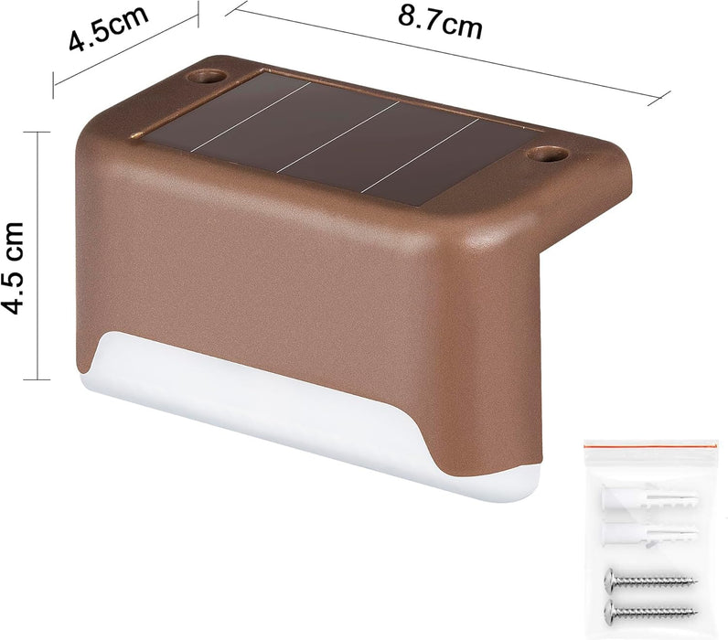 Solar Deck Lights Outdoor 16 Pack,Step Light Waterproof,Warm White