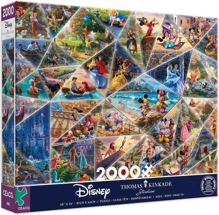 - Thomas Kinkade Disney - Collage - 2000 Piece Puzzle for Adults