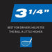PTS Wood Golf Tees | 135 Count, 3-1/4 Inch | #1 Wood Tee on Tour | Best for Drivers & Woods