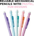 Xtra-Smooth Pastel Mechanical Pencils, Medium Point, 0.7mm, 24-Count