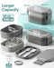 Bento Box Adult Lunch Box, 65 Oz Capacity Lunch Containers(Adjustable 2/3 Tier), BPA-Free, Leak-Proof and Stackable Bent