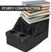 Car Backseat Organizer with 11 Compartments & 2 Cup Holders, Black