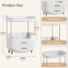 4-Tier Makeup Organizer Bathroom Countertop Storage White