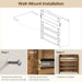 Spice Rack, 4 Tier Wall Mount & Countertop Organizer, Industrial Spice Holder, for Kitchen Countertop and Cabinet, Compa