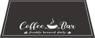 Fashion Coffee Mat, Dish Drying Mat 12" x 20" Black