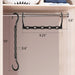6 Pack-Closet-Organizers-and-Storage, Space-Saving-Hangers Black
