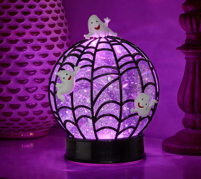 7" Illuminated Halloween Glitter Sphere by Valerie