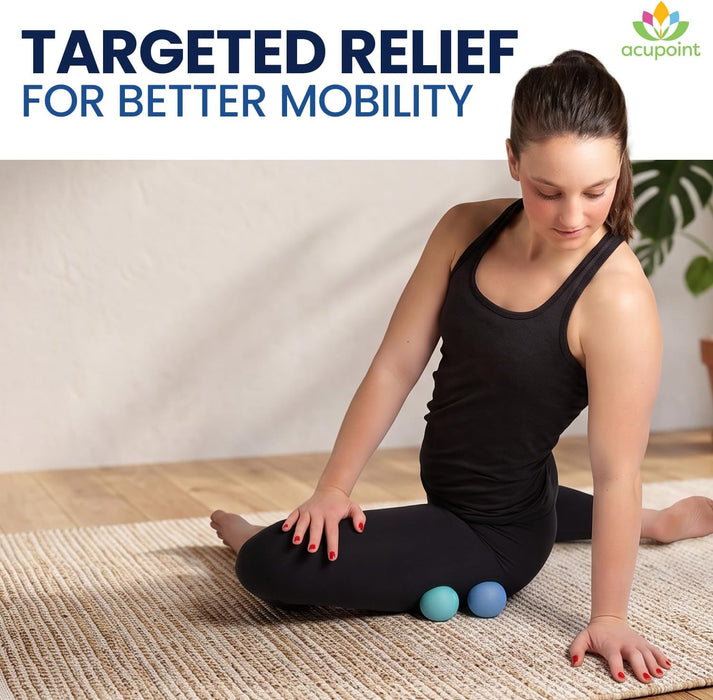 Physical Massage Therapy Ball Set - Ideal for Yoga, Deep Tissue Massage, Trigger Point Therapy and Myofascial Release Ph