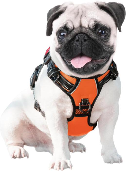 No Pull Dog Harness Medium Reflective Front Clip Vest with Handle