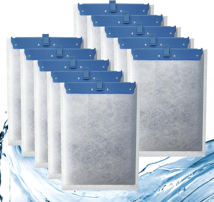 10 Pack Filter Cartridge for Whisper Bio-Bag Filters, Large Aquarium Replacement Filter Cartridges for Whisper Filters 2