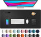 Non-Slip Waterproof PU Leather Desk Pad Protector for Mouse, Writing Desk, Office, Home, Laptop Blotter, 23.6" x 13.7", 