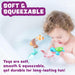 ® Marine™ Mold Free Bath Toys, 6 Pack | Sealed, No Hole Bath Toys Design Keeps Moisture Out | Soft, Squeezable & Float o