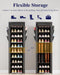10-Tier Shoe Rack with Cover, Vertical Shelf, 17.5" Wide, Black