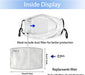 Holiday Christmas Fun Cloth Face Mask Scarf Fashion Gift Washable Adult Print Reusable Face Balaclava for Teens Women Men with 2 Filters
