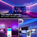 LED Strip Lights 130ft Lights Strip for Bedroom, Desk, Indoor Room Bedroom Birthday Gifts RGB Decor with Remote and 24V Power Supply
