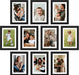 5x7 Picture Frame, Photo Collage Wall Decor Set of 10, Black