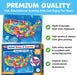 United States Puzzles for Kids Ages 3-5 - 70pc USA Map Floor Puzzle