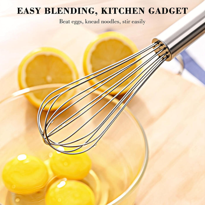 3-Pack Stainless Steel Whisk Set, Kitchen Utensils for Cooking