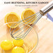 3-Pack Stainless Steel Whisk Set, Kitchen Utensils for Cooking