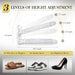 Shoe Slots Organizer 12 Pack - Shoe Stacker,3 Levels Adjustable,Space Savers 50%,Double Layer Holders for Closet (Transp