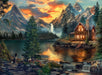 Adult Jigsaw Puzzle 1000 Piece Mountain Cabin