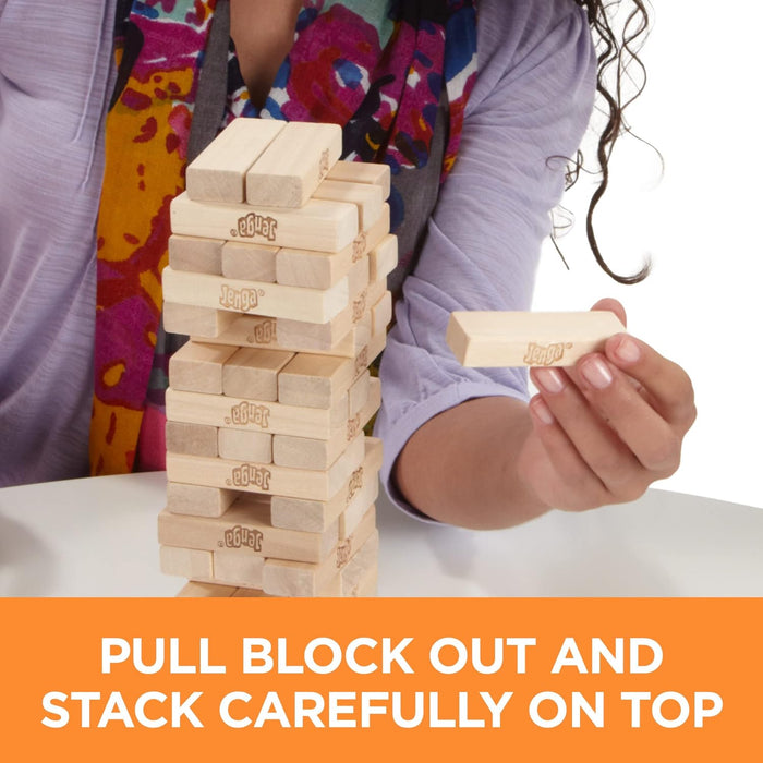 Gaming Jenga Wooden Blocks Stacking Tumbling Tower Game | Party Games for Kids & Families | Stocking Stuffers | Ages 6+ 
