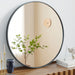 20-Inch Round Metal Wall Mirror