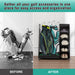 Two-Bag Wooden Golf Storage Rack