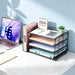 4-Tier Paper Organizer With Magazine Holder