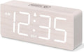 Wooden Digital Alarm Clock for Bedroom with Large Numbers