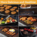 Grill Mats for Outdoor Grill, Grill Mat Non Stick Set of 5