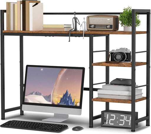 Desk Shelf, 38.6 Inch Wood Desk Organizer Shelf for Computer Monitor, Desk Hutch Storage, Desktop Shelf for Top of Desk,