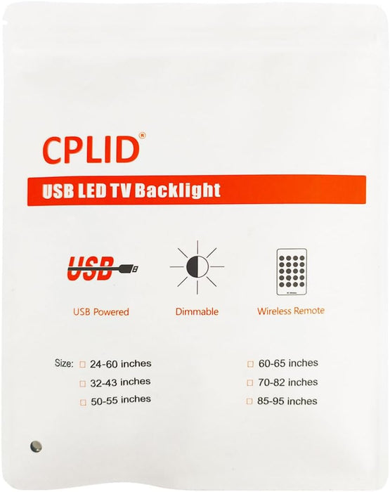USB Powered RGB LED Strip Lights for 50 55 Inches TV Backlights Kit