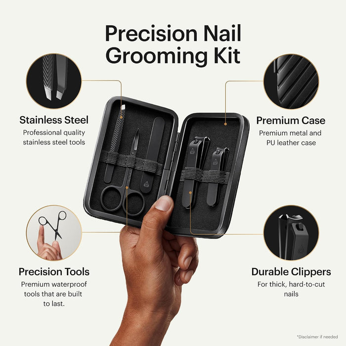 ® Shears 3.0, 5-Piece Precision Men’s Nail Grooming Travel Kit