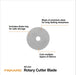 Fiskars 45mm Rotary Cutter Blade Replacements for Fabric, 5-Pack