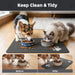 Pet Feeding Mat-Absorbent Dog Mat for Food and Water Bowl-No Stains Easy Clean Dog Food Mat-Quick Dry Water Dispenser-Pu