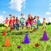 31PCS 3 in 1 Carnival Outdoor Games Combo Set for Kids, Soft Plastic Cones Bean Bags Ring Toss Game, Gift for Birthday P