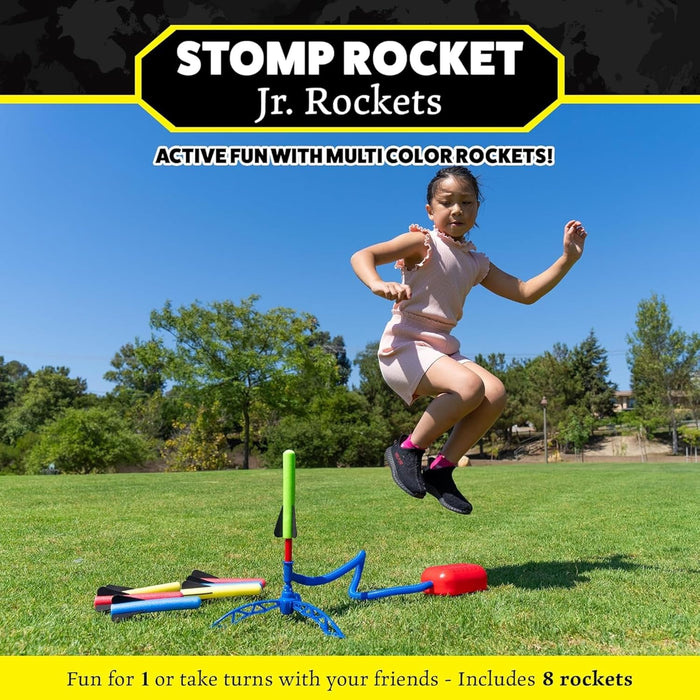 Jr Multi-Color Rocket Launcher for Kids, 8 Rockets