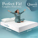 Waterproof Mattress Protector Queen Size, Zippered Mattress Encasement Bed Bug and Dust Mite Proof, Absorbent Six-Sided Mattress Cover
