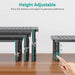 Dual Monitor Stand for Desk, Adjustable Laptop Riser, up to 44 lbs