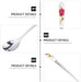 6 Pack Stainless Steel Coffee Spoon Ceramic Handle Teaspoon Sugar Ice Cream Desert Spoon Stirring Soup Tableware