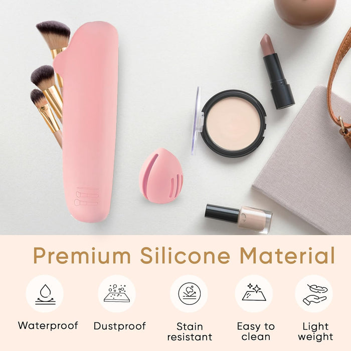 Silicone Travel Makeup Brush Holder