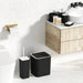 Bathroom Accessories Set - 10PC Gorgeous Black Bathroom Set