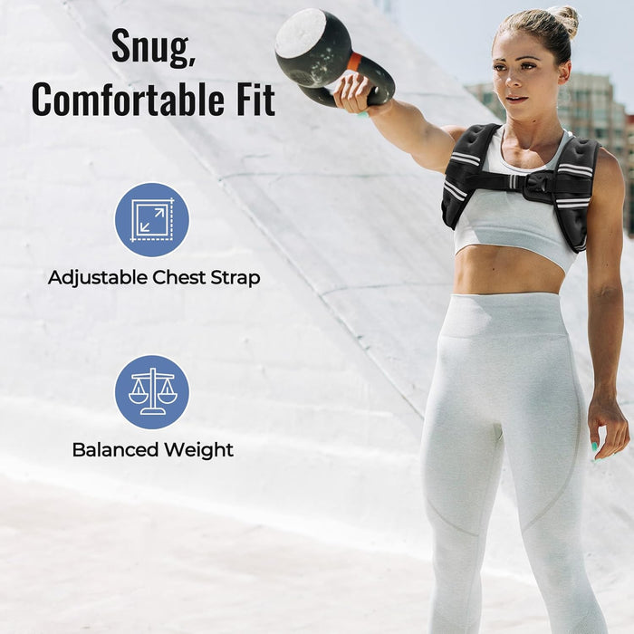 Weighted Vest, 6/8/10/12/15/18/20/24/30LB for Men Women