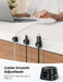 6Pack Cord Organizer, [1s Lock] Spring Cable Holder Clips for Desk