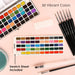 50 Color Watercolor Paint Set with Brush Pens
