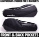 Tennis, Racquetball & Pickleball Racket Bag — Black